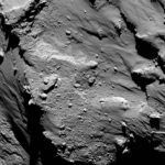 Aufnahme des Philae während des Abstiegs zum Kometen