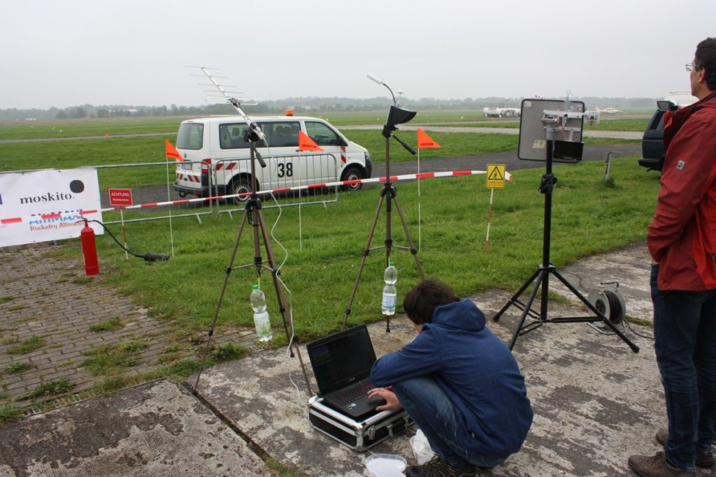 CanSat Deutschland 2017: Empfangsaufbau des Teams "Snoopy Explorer Halle"
