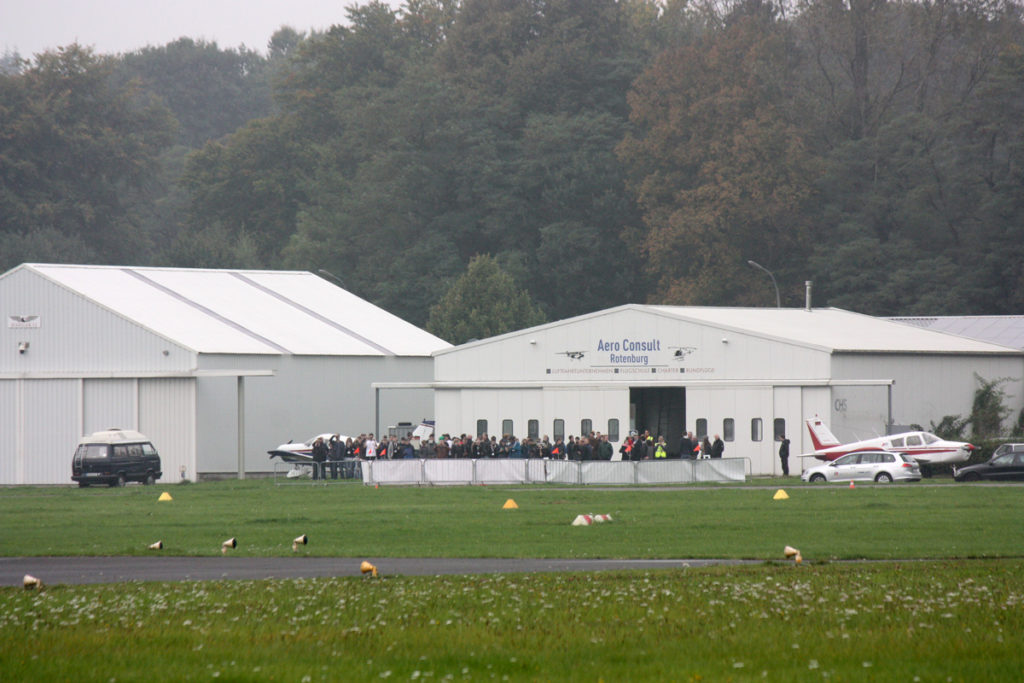 CanSat Deutschland 2017: Blick zum Hangar